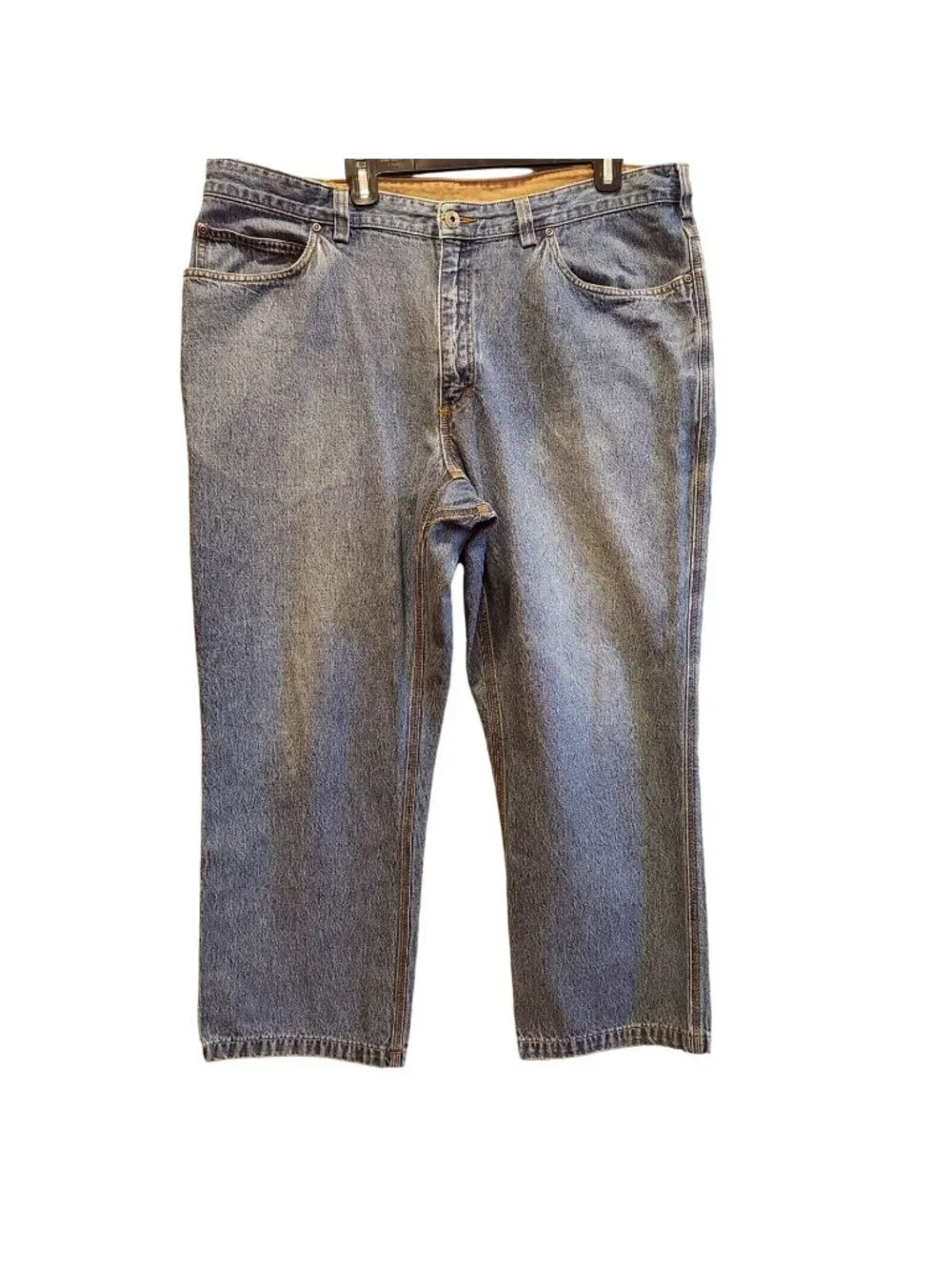 Duluth Trading Co  Jeans Mens 42x30 Measures 41x28 Hidden Gusset Relaxed rugged